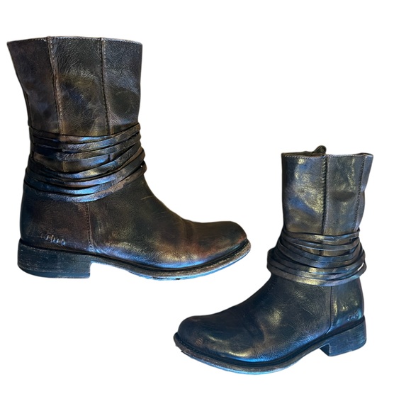 Bed Stu leather brown boots women’s sz 5.5 booties short boots - Picture 2 of 13